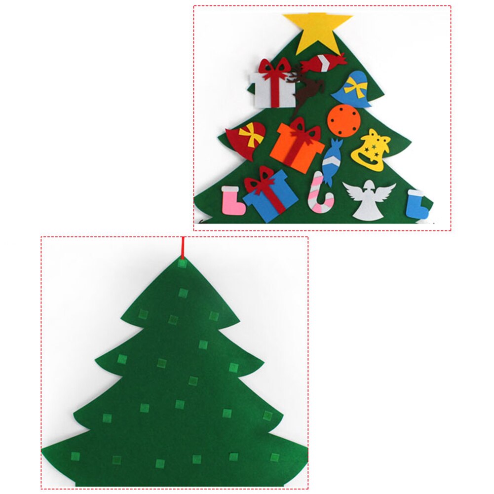 Christmas Calendar Tree Shape Countdown Advent Calendar Christmas Wall Hanging Ornament Party Christmas Decoration Home Decor
