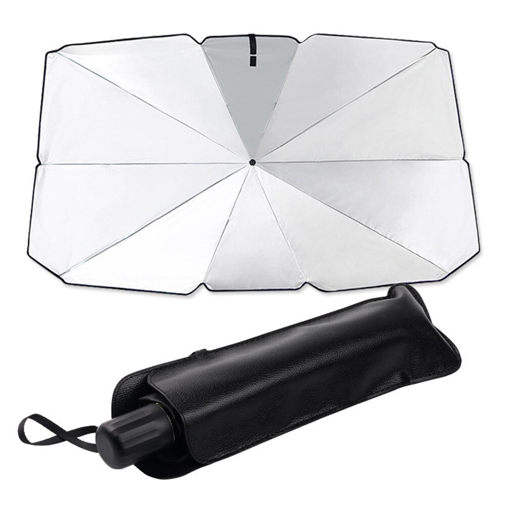 Sonnenschutz fürs auto, sonnenschirm, sonnenschutzabdeckung für die frontscheibe, sonnenschutz für den innenraum der windschutzscheibe, zubehör: Titansilber