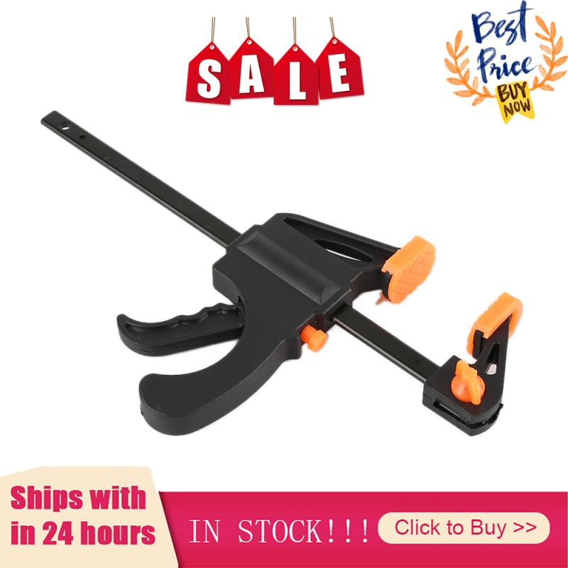 4 Inch Quick Ratchet F Clamp Heavy Duty Wood Working Work Bar Clamp Clip Kit Woodworking Reverse Clamping Toggle Quick-Release