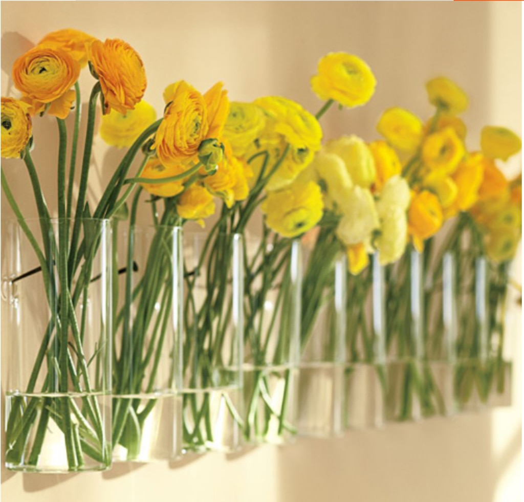 3 stykker hængende glasvase planter blomster hydroponisk flaske dekor cylinder 15cm