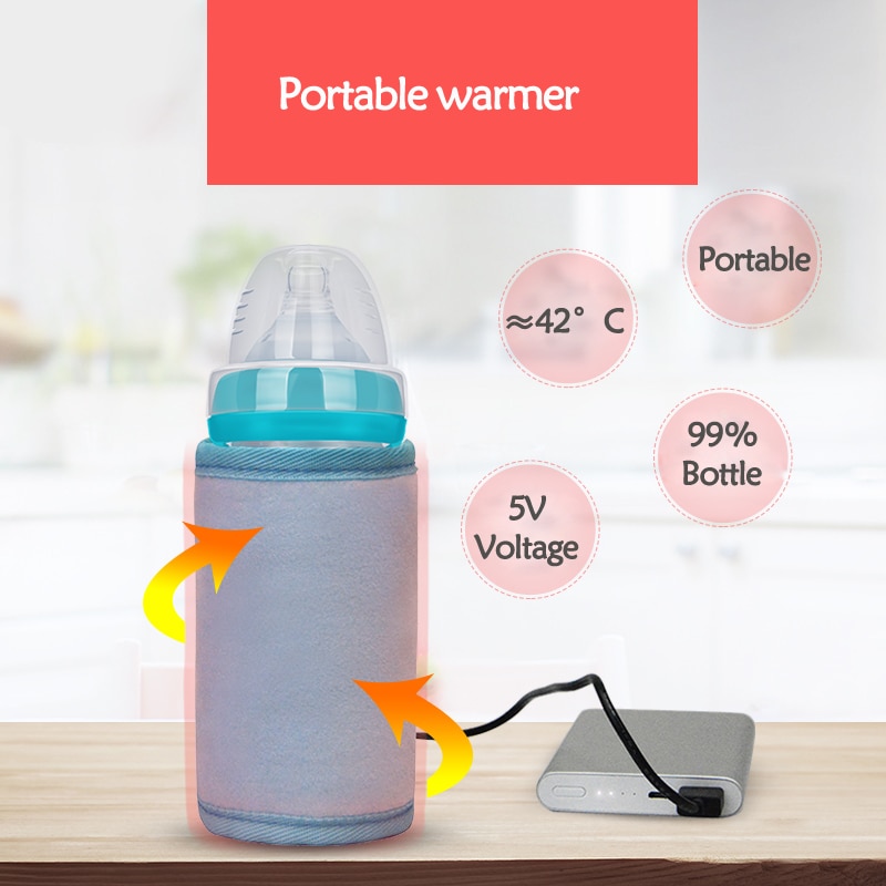 Usb Babyvoeding Opslag Thermo Tas Fles Thermische Baby Fles Flessenwarmer Thermostaat Isolatie Zakken Draagbare