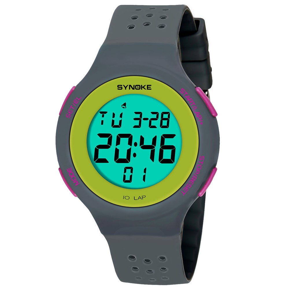 Hommes montres numériques multi-fonction 50M étanche Sport montre Silicone LED numérique Double Action montre horloge relogio masculino