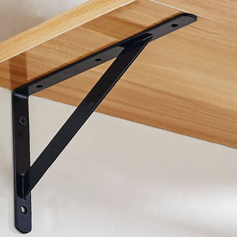 Stainless Steel L-Shaped Braces Wall Shelf Bracket Holder Triangular Corner Brace Baking Wall Mounted Self Support Frame Wall