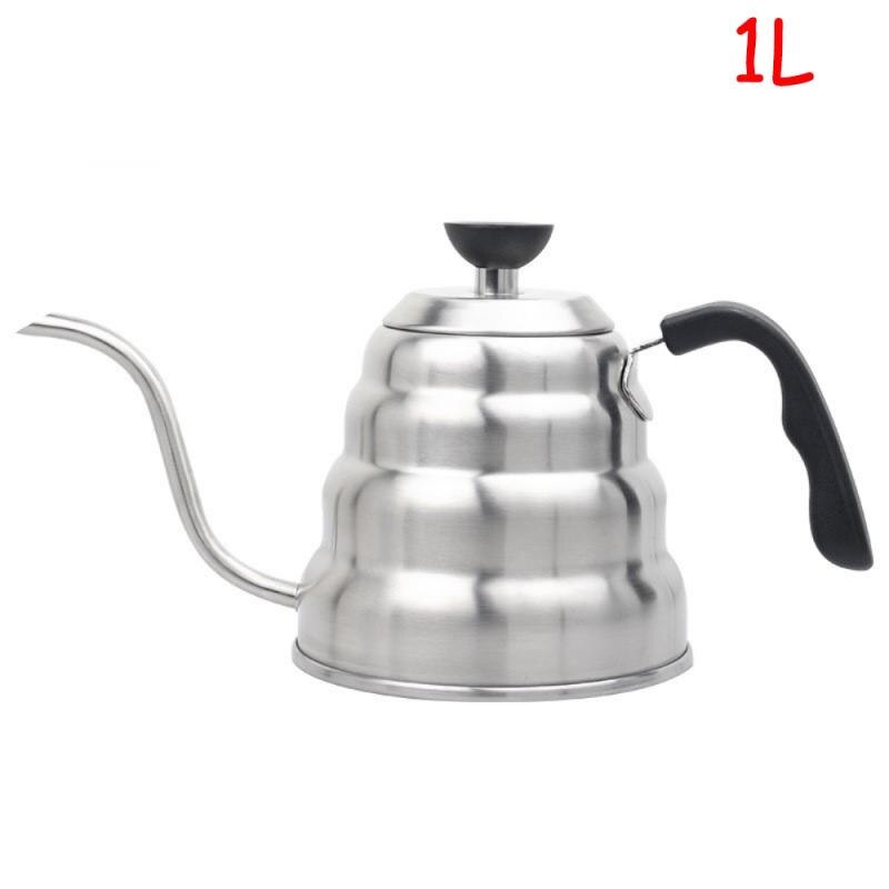 Koffie Waterkoker 1.2L 1L Rvs Giet Over Koffie Pot Ketel Drip Ketel Met Thermometer Geïsoleerde Handgreep Voor Home Offic: 01