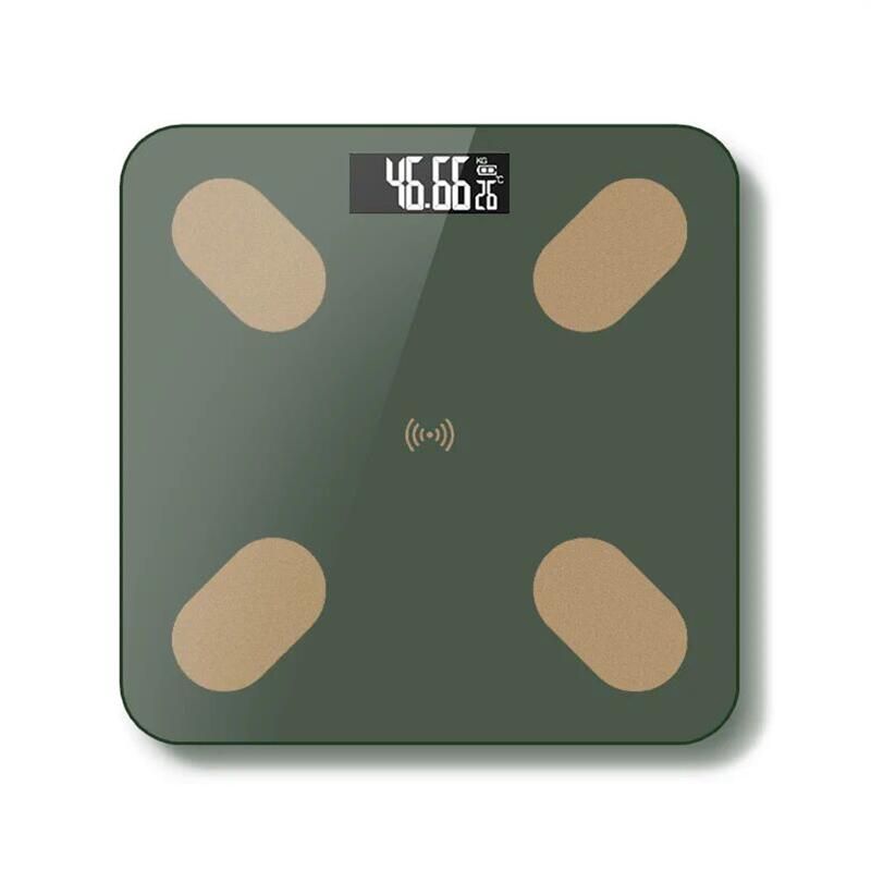 Body Fat Scale Bathroom Scales Bluetooth Smart Electronic Scale Toughened Glass LCD Display For Fitness BMI Composition Analyzer