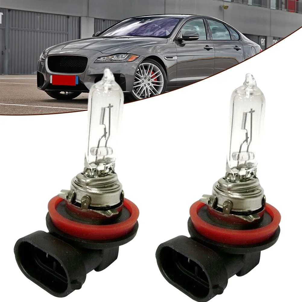 2 uds H8 35W lámpara halógena 4300K luz ámbar lámpara antiniebla de coche 12V bombilla de faros transparentes H8 luz de cabeza de coche luz antiniebla de repuesto
