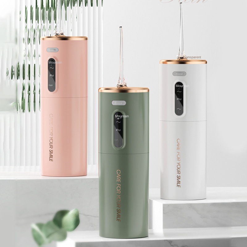 2023 neue Tragbare Wasser Zahnseide USB Aufladbare Munddusche 280 ML Elektrische Zahn Reinigung Gerät 3 Modi Wasserdichte Irrigator