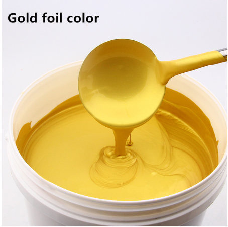 100G/1Kg Stamping Heldere Gouden Verf, Metalen Lak, Hout Verf, smaakloos Water Gebaseerde Verf, Kan Worden Toegepast Op Elk Oppervlak: Gold foil / 100g