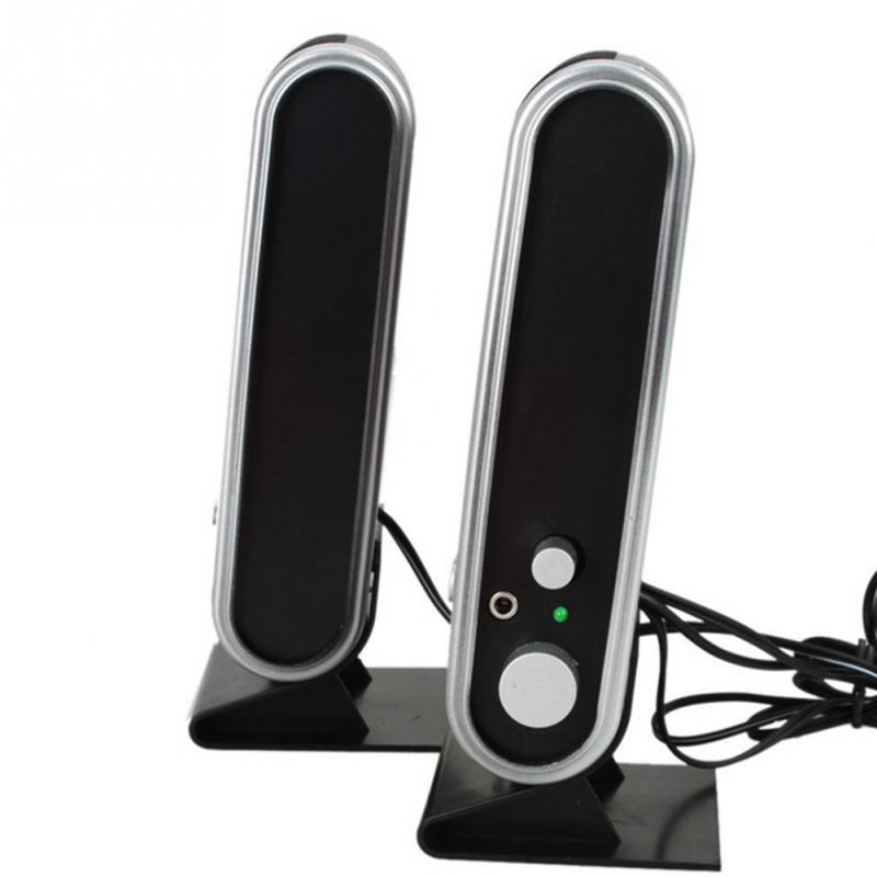 HY-218 Computer Speakers Mini Stereo USB Bookshelf Notebook Phone Speakers Can Do Power Small Sound