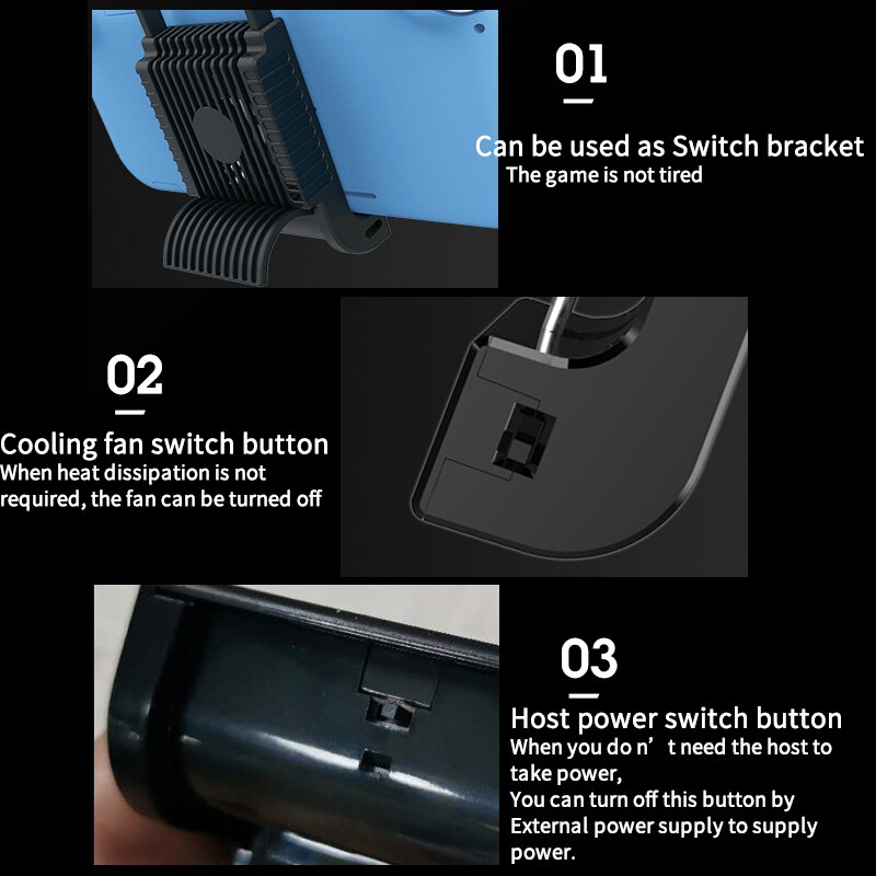 stum kjølevifte Brygge-kjøler med usb-c-ladeport til nintendo bytte om & bytte om lite spillkonsoll
