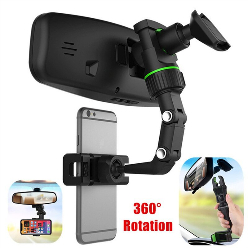 Multifunctional Mobile Phone Hoder Suspension Bracket Addjustable GPS Mount Stand for Car Rearview Mirror Kitchen Bedroom