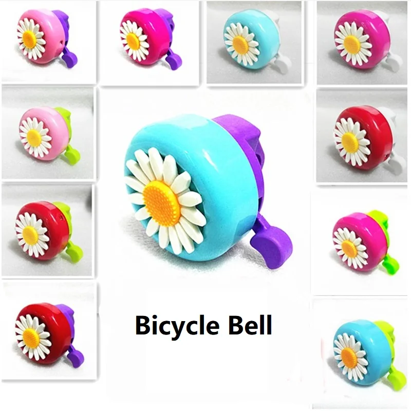 Klaxon de vélo coloré pour enfants, cloche de vélo drôle pour filles, détruire AndrFlower pour guidon, plastique en alliage, alarme sonore, anneau de cyclisme