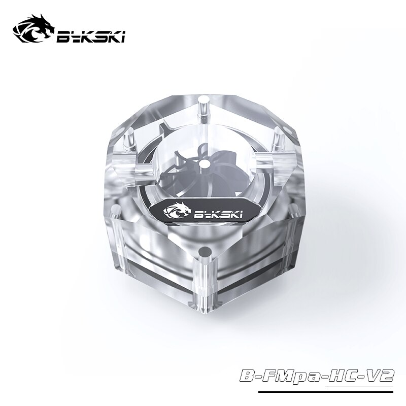 BYKSKI Water Cooler Flow Meter 2-Way 2 hole G1/4 Thread Flow Meter Fitting 5V A-RGB Light to AURA Coolant Filter Computer Cooler