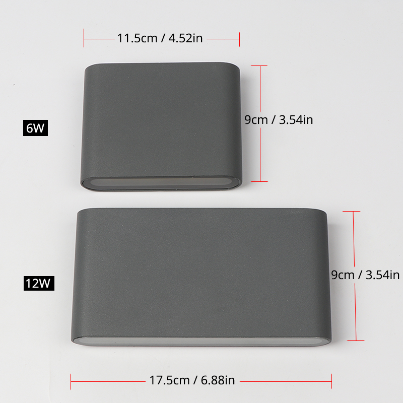 Outdoor Waterdichte Wandlamp IP65 6W/12W Led Wandlamp Indoor Decoratie Verlichting Slaapkamer Gang Veranda Tuin lamp Aluminium