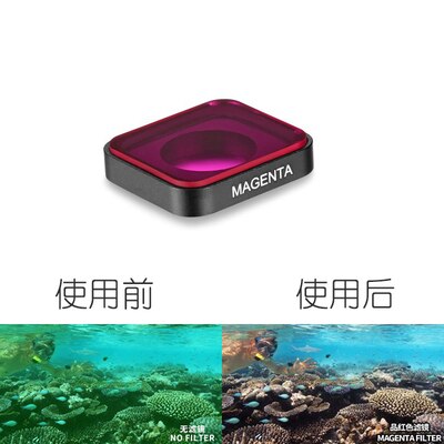 Filtros de cámara de acción para GoPro Hero 5 6 7, filtro a prueba de agua UV CPL ND, juego de filtros de Color Hero5 Hero6 7, accesorios para exteriores: mag enta