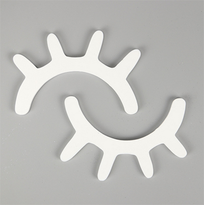 Adhesivo con de pestañas para pared DIY, 1 par, 3D de madera con bonitos ojos dormilones, decoración para la sala de estar de niños, pegatinas de pared para para niñas: White