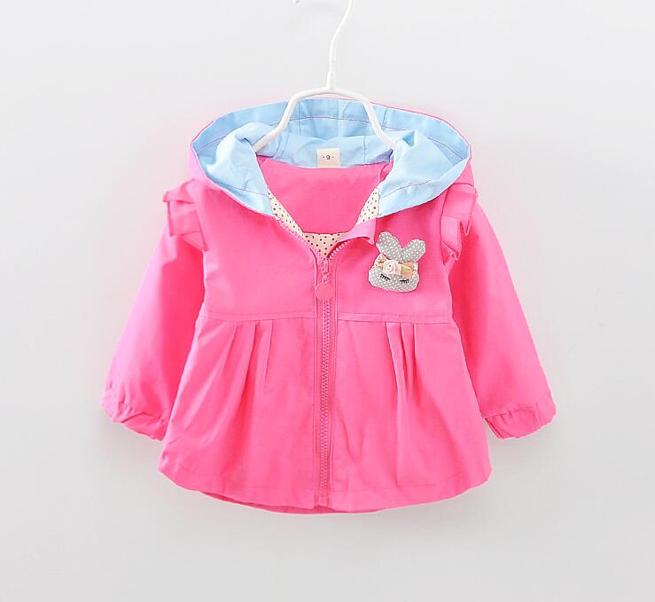 Baby meisje cartoon jas: Rood / 12m
