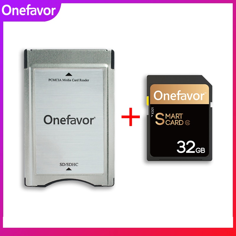 Onefavor-tarjeta de memoria SD de 90 MB/s para Mercedes Benz, lector de tarjetas PCMCIA de 32GB, 16GB, U3, SDHC, para MP3
