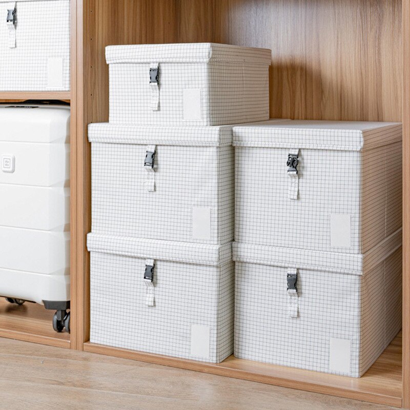 Grand seau à linge étanche pliable, boîte de rangement en coton et lin pour sous-vêtements et vêtements, organisateur domestique