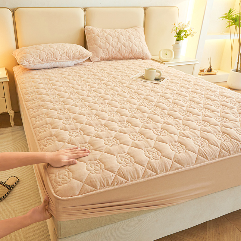 Waterproof Mattress Cover - Anti-Mite & Antibacterial Breathable Hypoallergenic Mattress Protector Luxury Comfort Noiseless: 0.9m bed / WHITE