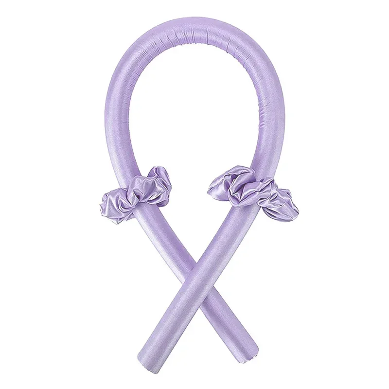 Diadema con varilla rizadora sin calor, cinta para rizos de seda sin calor, rodillos para el cabello, diadema suave para dormir, rizadores de pelo perezosos, herramientas de peinado: Beige