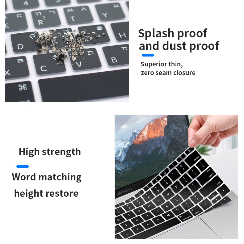 Cubierta para teclado Air 13, Protector de silicona impermeable, para Macbook Air M1, 13, , A2337, A2179