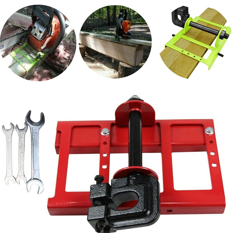 Steel Lumber Cutting Chainsaw Mill Lumber Cutting Guide Bar Saw Wood Timber Attachment Cut Guide Milling Cutter for Builders