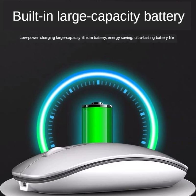 [Mobile Phone Can Use] Charging Wireless Mouse Mute Desktop Laptop Computer General Office Bluetooth Wireless Mouse