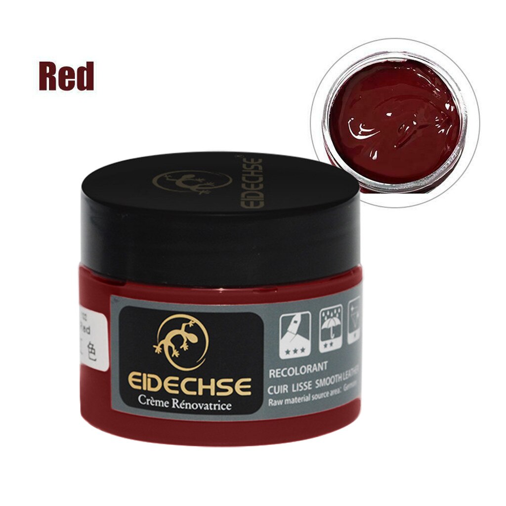 Leather Vinyl Repair Filler Compound Cream for Leather Restoration Cracks Burns Car Seat Sofa Holes Store: Red