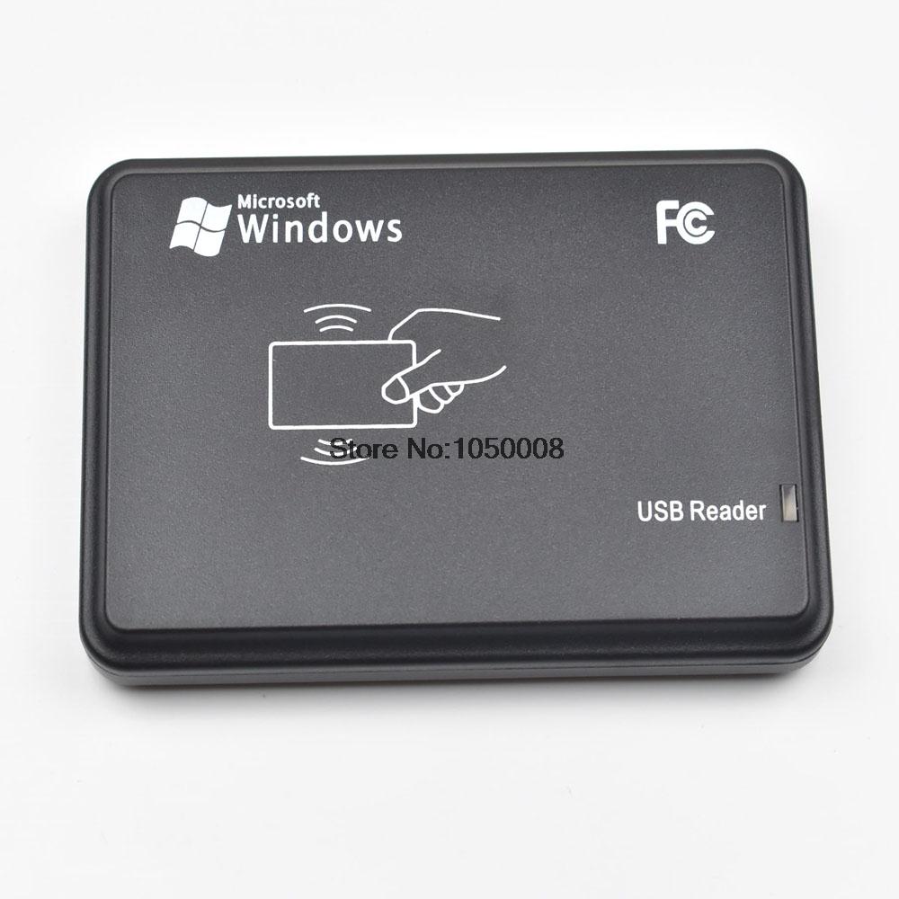 125KHz Black USB Proximity Sensor Smart RFID ID Card Reader + 5pcs EM4100 Card