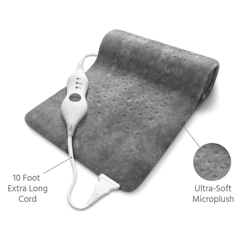 B84B-4X Extra Large Electric Heating Pad For Back Pain And Cramps Relief 12X24 Inch For Moist & Dry Therapy US Plug
