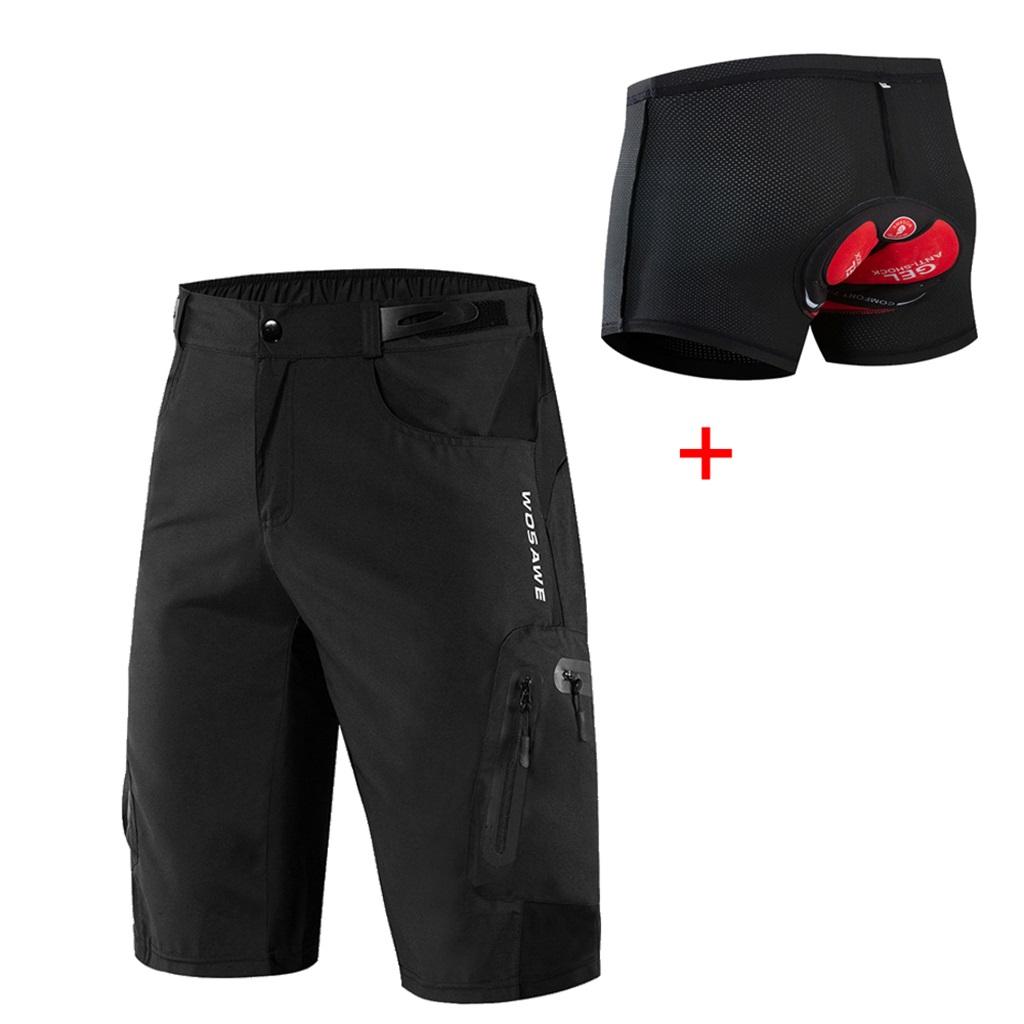 Mens Gel Padded Fiets Shorts Fiets Kleding Fietsen Gear-Ademend En Absorberend-Diverse Maten