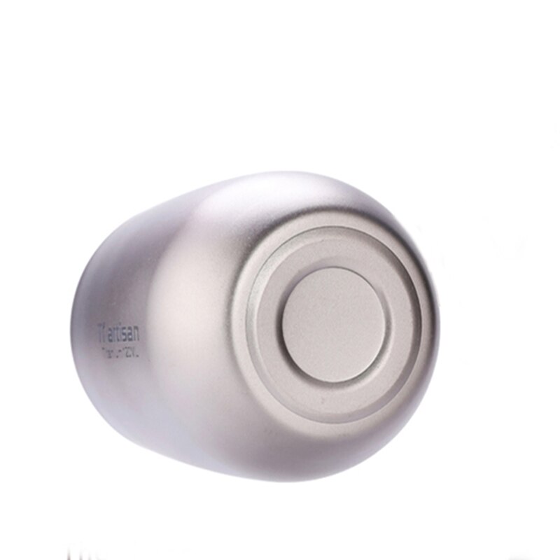 Tiartisan 120Ml Titanium Double Wall Camping Mok Bier Koffie Thee Water Cup Bacteriostatische Mok Voor Outdoor Reizen Ta8731