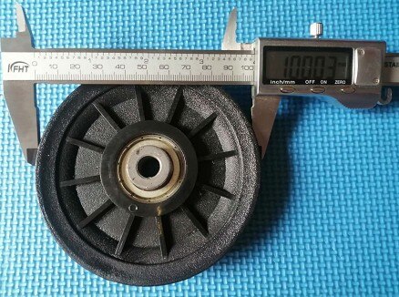 Cable pulley,3.5" Diameter with 3/8" hole Cable puley,4.5" Diametere Double Crutch for Pulleys Repair parts: Gray