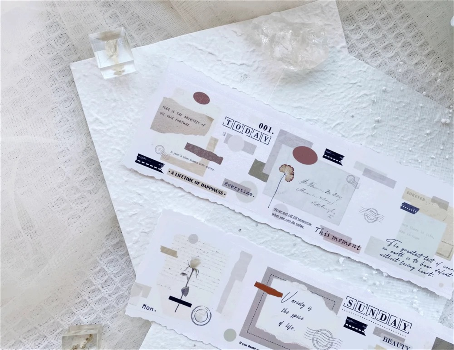 Ayuh studio vintage retro papieren washi pet tape voor planner kaarten maken diy scrapbooking plan decoratieve sticker