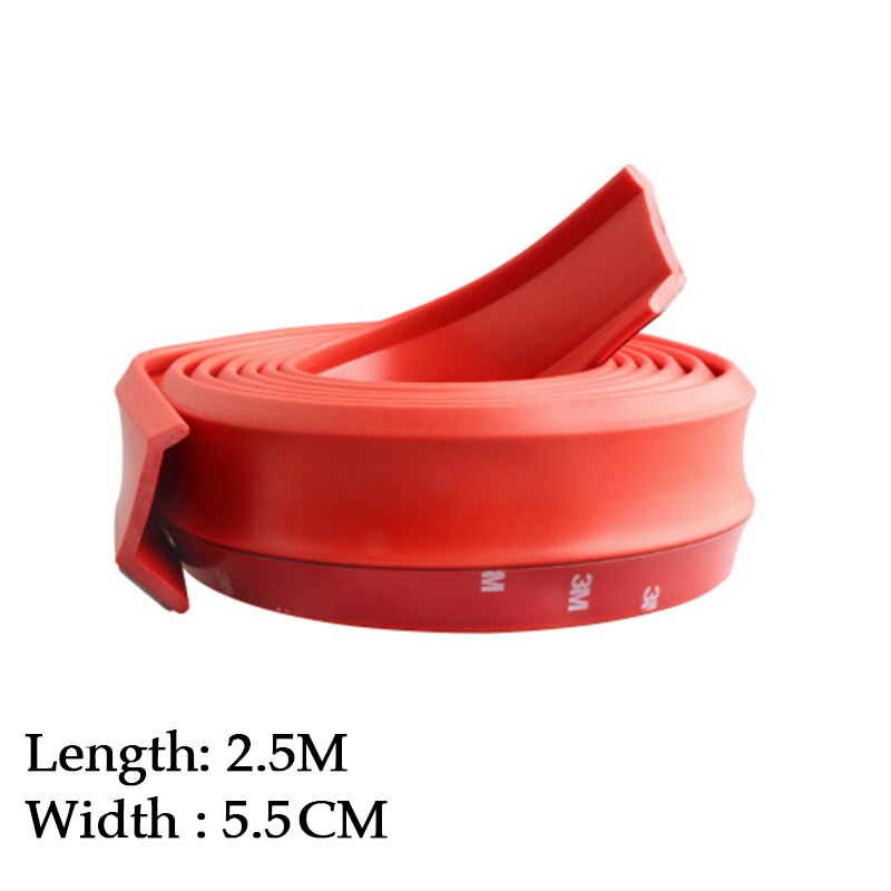 Car Bumper Lip Front Spoiler Skirt Deflector For Proton Persona 2007 Tune Car Modified Body Kit VIP Hella Flush Lips: Red