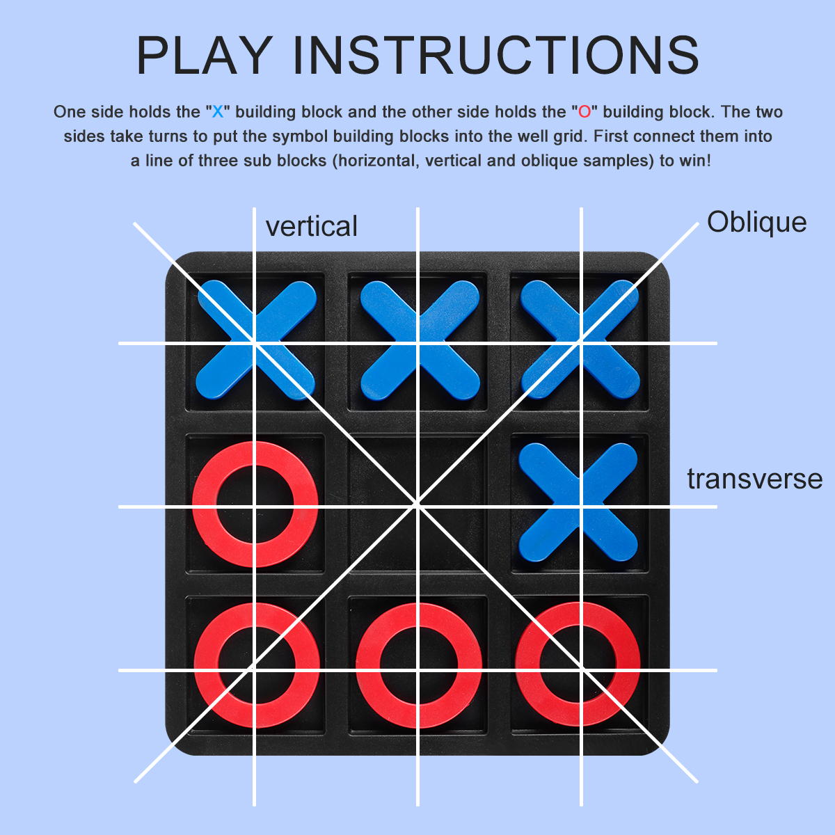 Tic Tac Toe Bordspel Hars Xoxo Schaken Puzzel Bordspel 2 Spelers Draagbare Tafelblad Bordspel Voor Familie Volwassenen en Kinderen