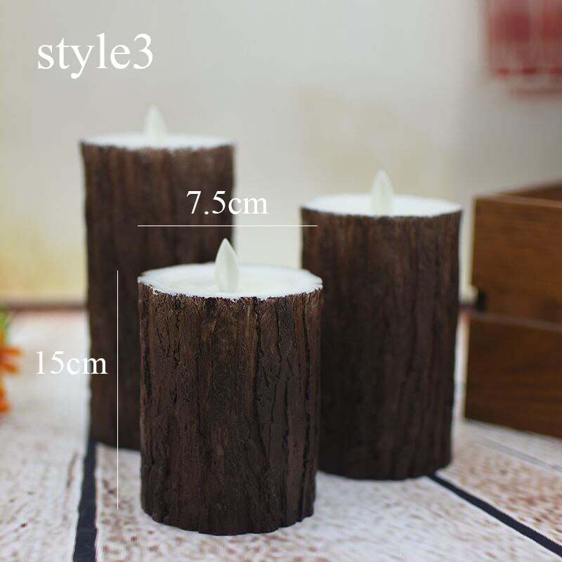 Flameless Candles Battery Operated Flickering Candles with Real Wax Pillar, Remote Control, 24-Hour Timer Function: style3black