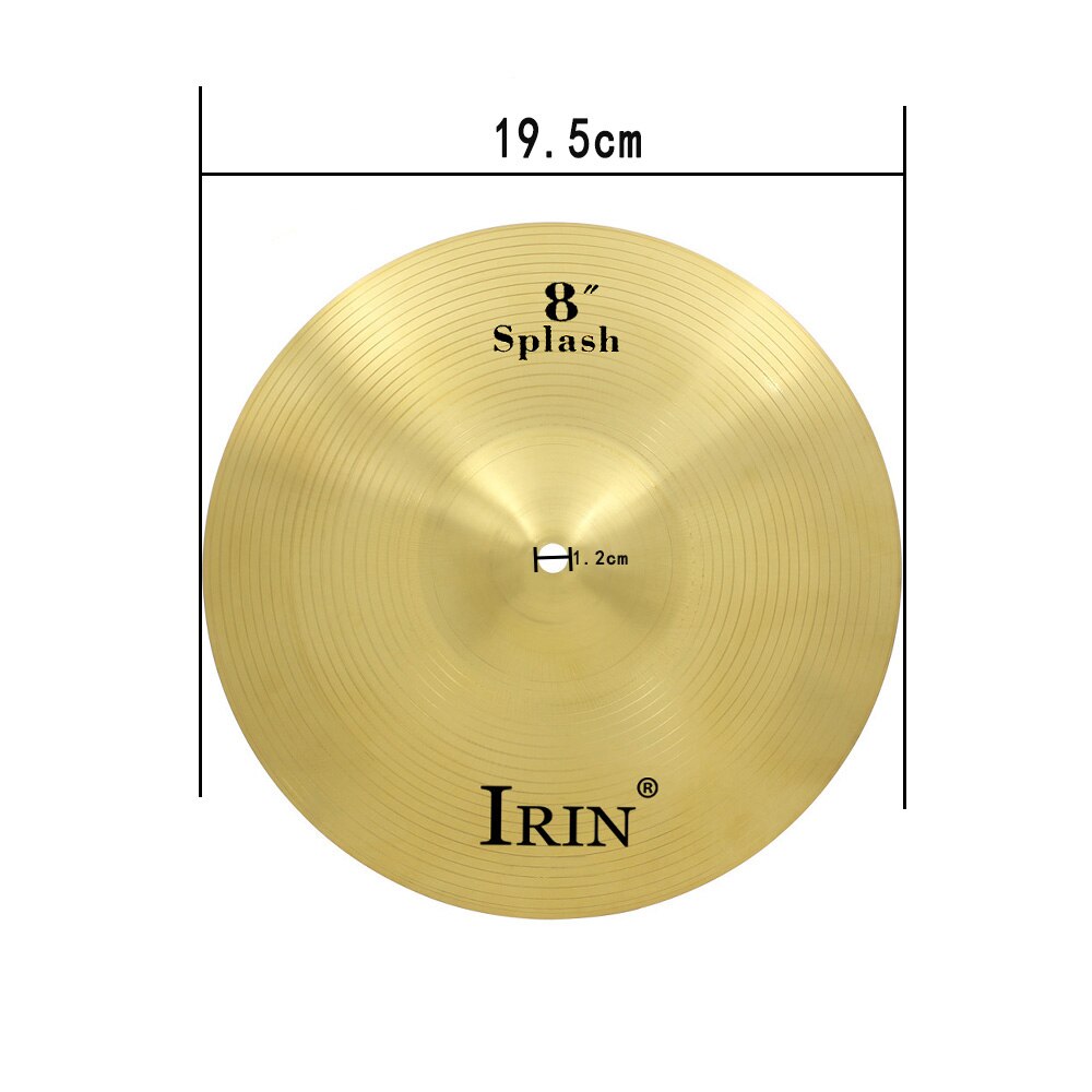 8/10/12/14/16 Inch Drum Set Brass Cymbals Percussion Accessories Splash Crash Kide Hi-Hat Cymbal Musical Instrument Parts: 8 Inch