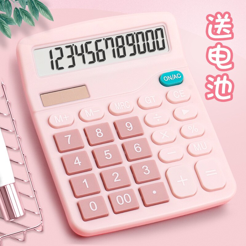 Calculatrice solaire couleur 12 bits pour étudiant, 837, ordinateur de bureau, voix