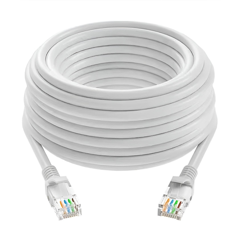 0.5/1/2/3/5/10/15/20/30/50M Cat6 Ethernet-kabel RJ45 UTP 1000Mbps Netwerkkabel LAN-draad Internet Lead Cord Router Computerkabel: Army Green / 15m