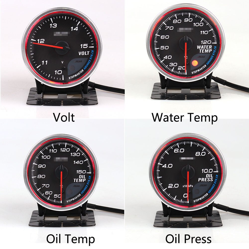 Defi Advance CR 2.5inch 7Colors Oil Pressure Gauge Volt Water Temp Oil Press RPM Boost Turbo EXT Temp Fuel Press Car Auto Gauge