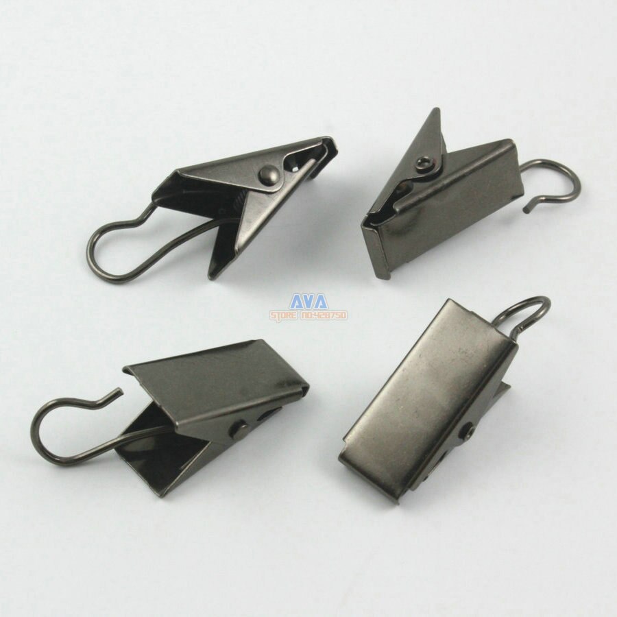 50 Stuks 39x11mm Gunmetal Haak Clips voor Gordijn Gordijn