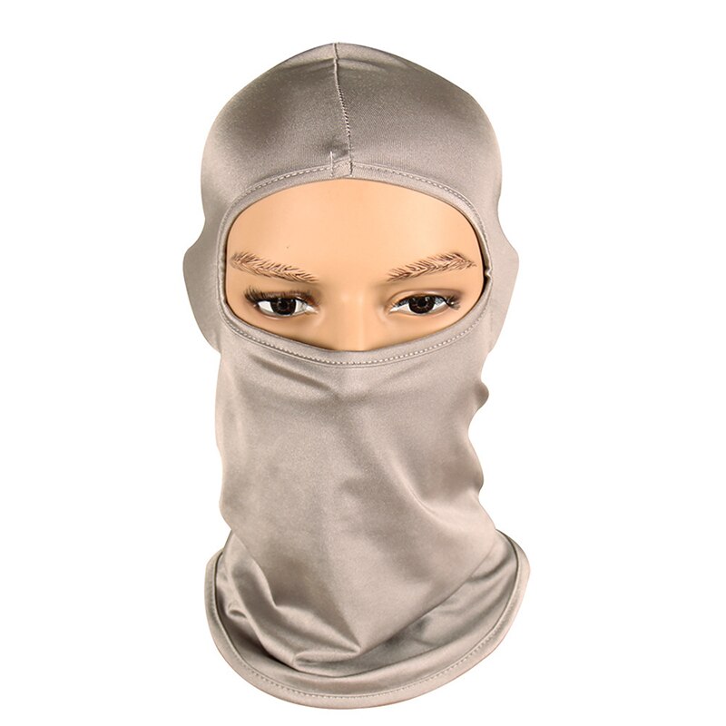 Mænd kvinder cykel cap cap vindtæt anti-sand løb cykel cap hat beskyttelse udendørs sport beskyttelse hals ansigt hoved hætte: Grå