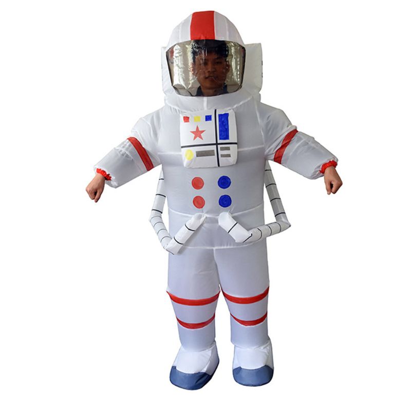 Unisex Adult Astronaut Spaceman Inflatable Chub-suit Costume Jumpsuit Cosplay Cartoon Outdoor Entertainment Outdoor Toys: Default Title