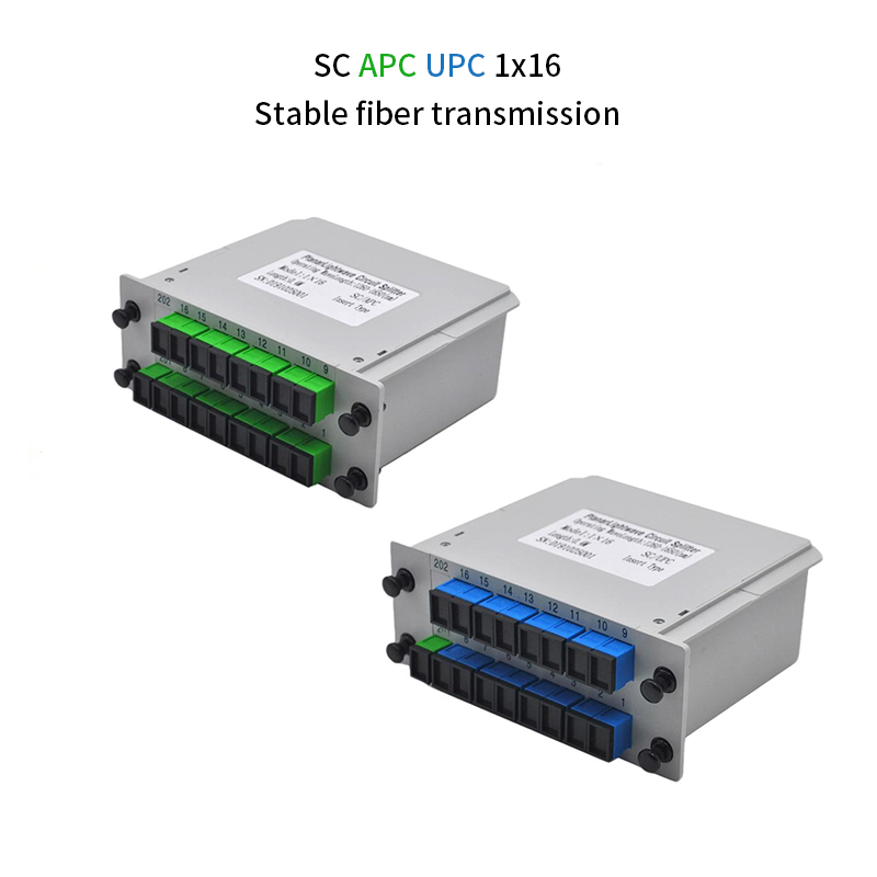 5 stks SC APC/UPC 1x2 1x4 1x8 1x16 PLC Splitter Box FTTH Splitter Glasvezel Doos FTTH Planar Golfgeleider Type Optische Splitter