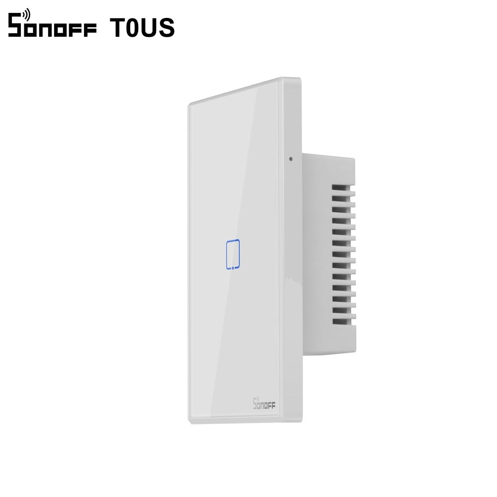 SONOFF – interrupteur mural intelligent T0US TX Wifi, minuterie 1/2/3 gangs, prise en charge du contrôle vocal/APP/tactile, fonctionne avec Alexa Google Home IFTTT