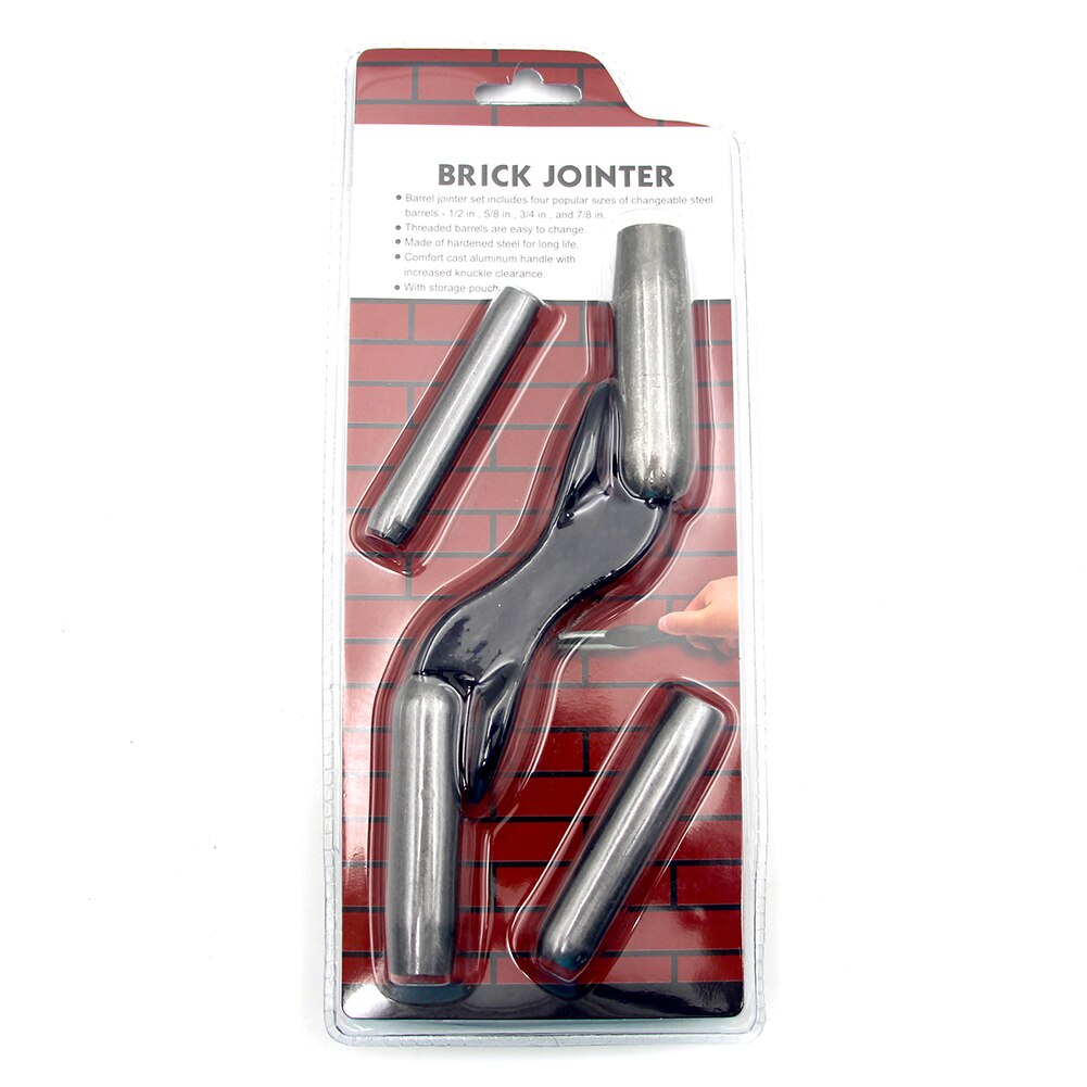 4-In-1 Portable Hand-Held Wall Trimming Builder Brick Jointer Home Portable Metal Interchangeable Hand Tool For Wall Repairing