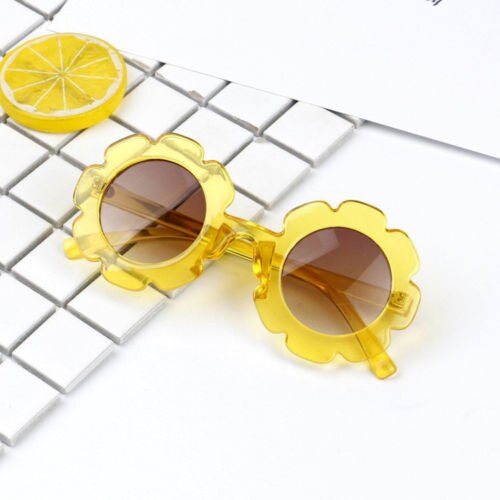 Baby freundlicher Sonnenbrille Art Jungen Mädchen Schattierungen Baby Anti-UV Sonnenbrille Ich bin Freien: Gelb