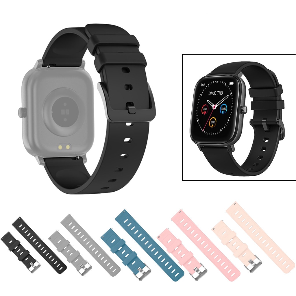 Zachte Siliconen Vervanging Watch Band 20Mm Pols Bandjes Horlogeband Voor P8/GT35 Slimme Horloge Slimme Horloge Accessoires